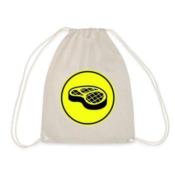 Symbole du steak de viande - Sac de sport léger - nature - Devant