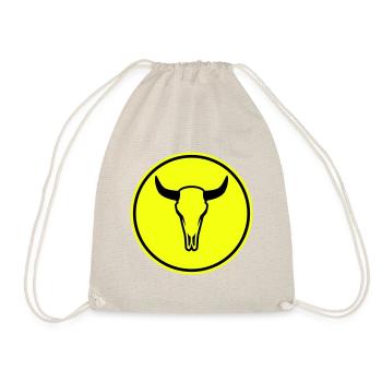 Crâne de vache taureau - Sac de sport léger - nature - Devant