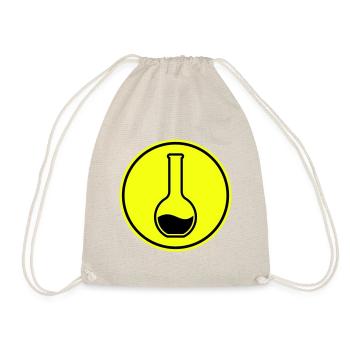 Test tube chemist - Drawstring Bag - nature - Front