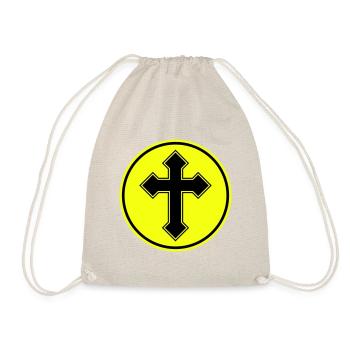Symbole de croix - Sac de sport léger - nature - Devant