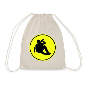 Drinking alcohol man - Drawstring Bag - nature - Front
