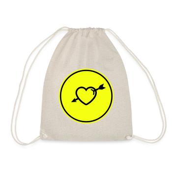 Heart symbol arrow - Drawstring Bag - nature - Front
