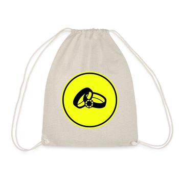 Wedding Rings Wedding - Drawstring Bag - nature - Front