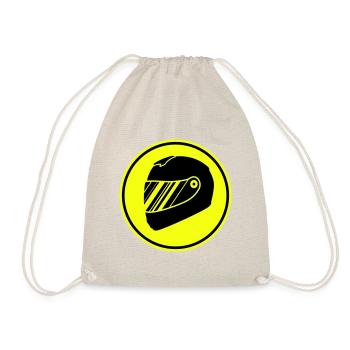 Racer helm racing - Drawstring Bag - nature - Front