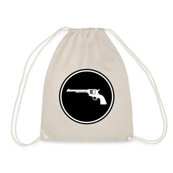 weapon pistol - Drawstring Bag - nature - Front