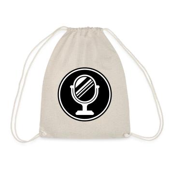 Mirror Icon Silhouette - Drawstring Bag - nature - Front