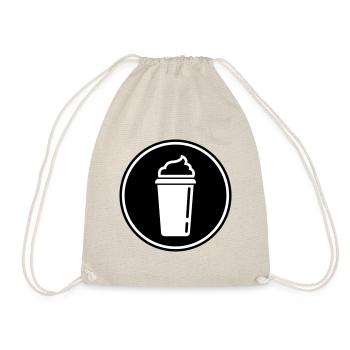 Kaffee Icon - Turnbeutel - Natur - Vorne