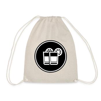 Cocktail Icon - Turnbeutel - Natur - Vorne