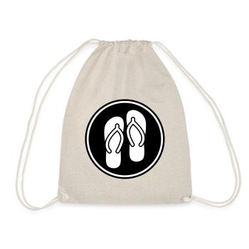 Flip-flops icon - Drawstring Bag - nature - Front