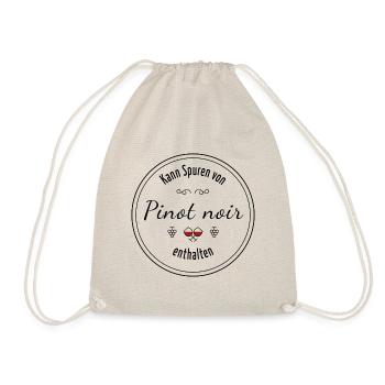 Kann Spuren von Pinot noir enthalten - Turnbeutel - Natur - Vorne