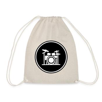 Drums Musician Band - Drawstring Bag - nature - Front