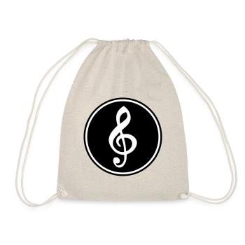 Sheet Music Musician - Drawstring Bag - nature - Front