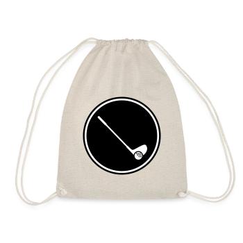 Golf symbol - Turnbeutel - Natur - Vorne