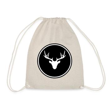 Deer deer icon - Drawstring Bag - nature - Front