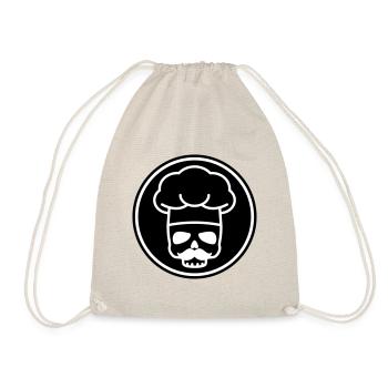 Koch skull icon - Drawstring Bag - nature - Front