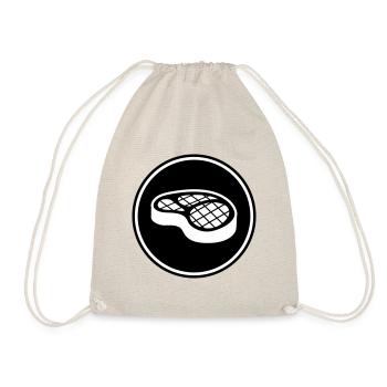 Symbole du steak de viande - Sac de sport léger - nature - Devant
