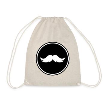 icône de moustache - Sac de sport léger - nature - Devant