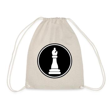 Schachfigur symbol - Turnbeutel - Natur - Vorne