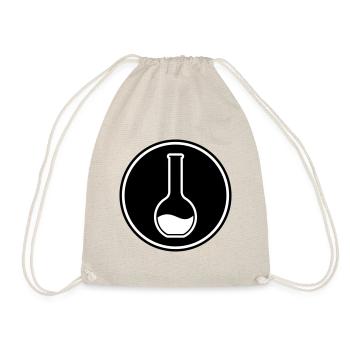 test tube chemist - Drawstring Bag - nature - Front