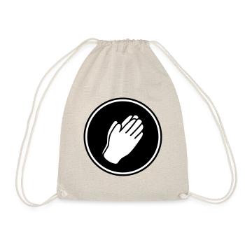 Hands icon - Drawstring Bag - nature - Front
