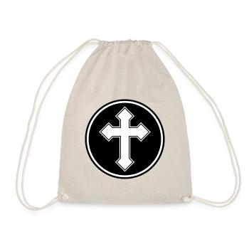 Symbole de la croix - Sac de sport léger - nature - Devant