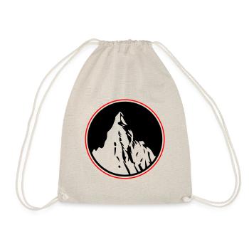 Mountains Symbol Silhouette Nature - Drawstring Bag - nature - Front