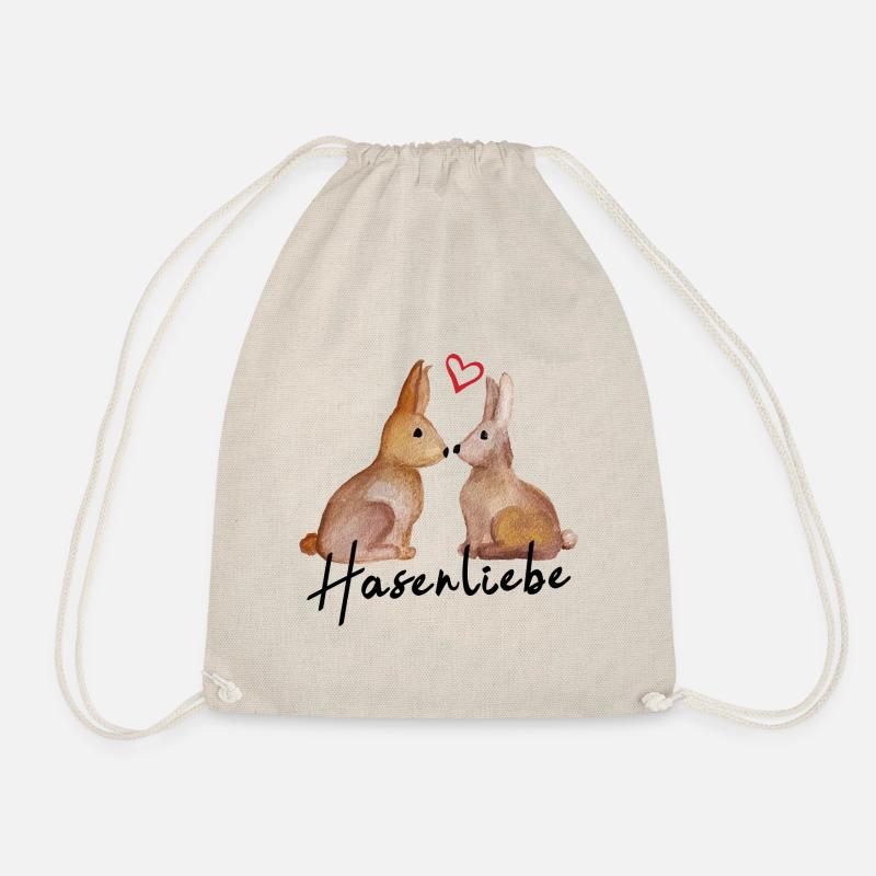 Hasenliebe - Turnbeutel - Natur