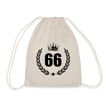 66 Number wreath - Drawstring Bag - nature - Front