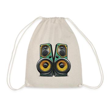 Music Boxing Symbol Bass - Drawstring Bag - nature - Front
