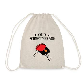 Tischtennis Insider Old Schmetterhand - Turnbeutel - Natur - Vorne