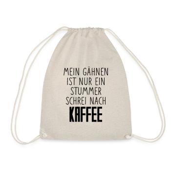 Dicton du café - Silent Cry for Coffee - Sac de sport léger - nature - Devant