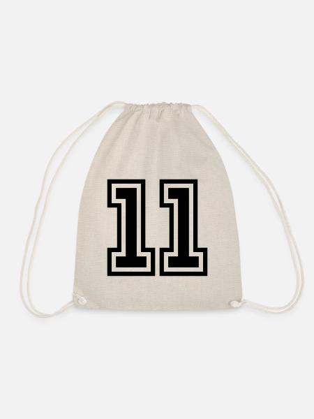 11 Zahl symbol - Turnbeutel - Natur