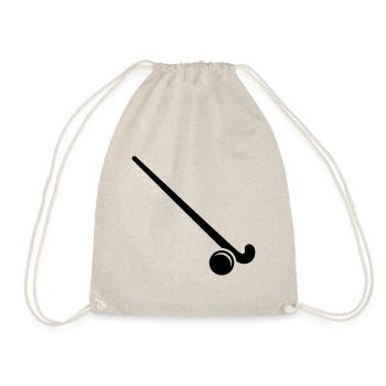 Field Hockey icon icon - Drawstring Bag - nature - Front