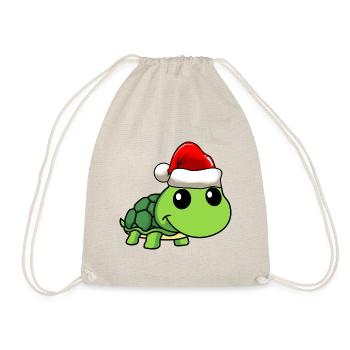 Turtle Comic Christmas - Sac de sport léger - nature - Devant