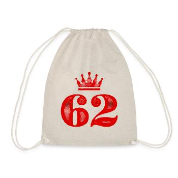 62 Number crown - Drawstring Bag - nature - Front