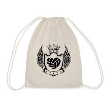 Volleyball herz wappen - Turnbeutel - Natur - Vorne