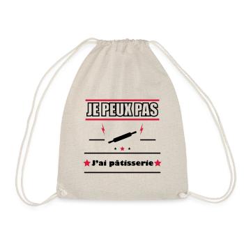 Je peux pas pâtisserie - Sac de sport léger - nature - Devant