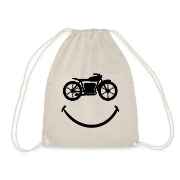 Motard Avec Le Sourire Pour Passionné De Motos - Sac de sport léger - nature - Devant