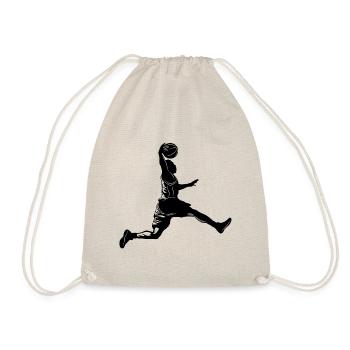 Basketball Silhouette - Drawstring Bag - nature - Front