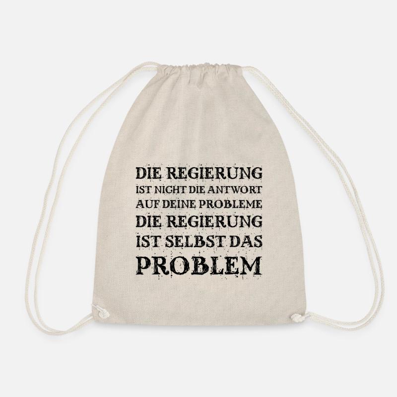 Die Regierung - das Problem, nicht die Lösung - Turnbeutel - Natur