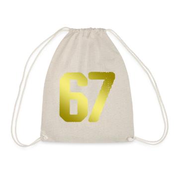 67 number jersey - Drawstring Bag - nature - Front