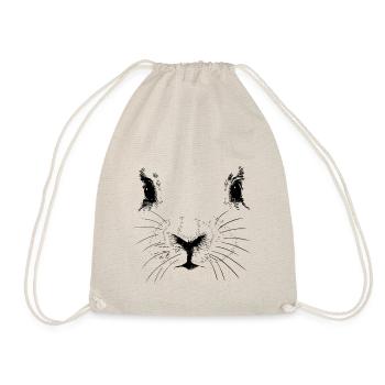 Hare face - Drawstring Bag - nature - Front