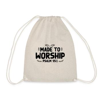 Bible verset prière croire Dieu - Sac de sport léger - nature - Devant
