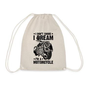 Motorrad Biker Motorcycle - Turnbeutel - Natur - Vorne