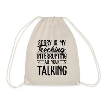 Learn Teachers - Drawstring Bag - nature - Front