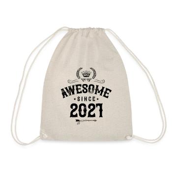 2021 awesome since - Turnbeutel - Natur - Vorne