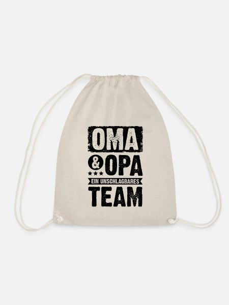 oma und opa team - Turnbeutel - Natur
