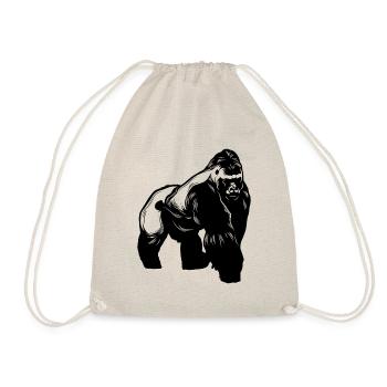 Gorilla Animal - Drawstring Bag - nature - Front