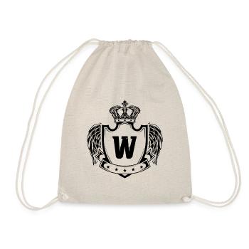 Armoiries de la lettre W - Sac de sport léger - nature - Devant