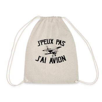 Je Peux Pas J'ai Avion - Sac de sport léger - nature - Devant